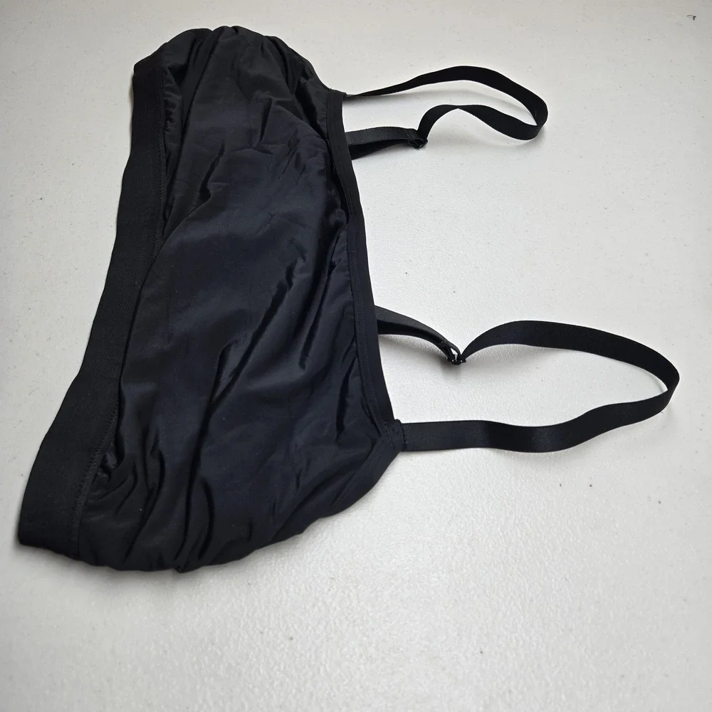 Aerie‎ Women Bra XL Black Bralette Wireless Strap Adjustable